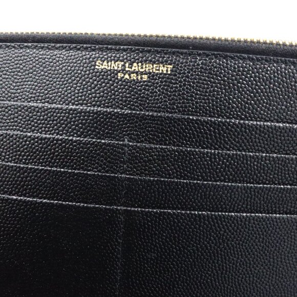 YSL Grain De Poudre Monogram uptown wallet - Picture 8 of 10